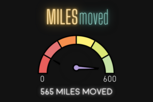 565 miles moved